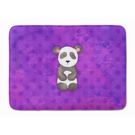 Carolines Treasures Polkadot Panda Bear Watercolor Machine Washable Memory Foam Mat BB7375RUG